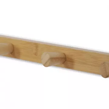 N�stenn� polica s ve�iakmi z mas�vneho bambusu DR-B005