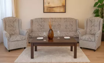 Sedacia súprava Agáta MAX 3F 1 1 béžová - Rosita 104/koo