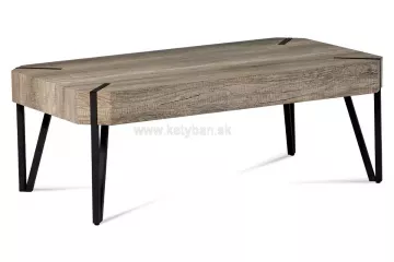 Konferenčný stolík AHG- 241 CAN - v prevedení dub Canyon grey/kov matná čierna