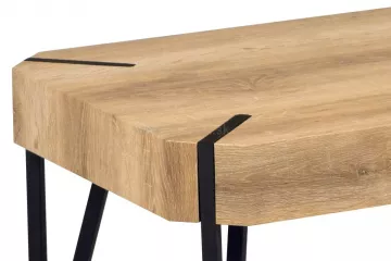 Konferenn stolk AHG- 241 OAK - v preveden MDF bielen dub/kov matn ierna