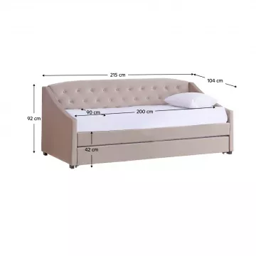 Poste� ALODA - hnedo �ed�