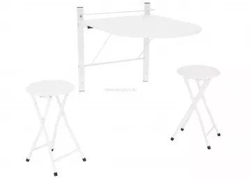Praktický jedálenský set Amadeo biely