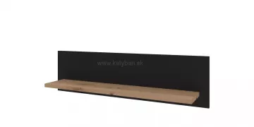 Police Yosh typ 41 - Farba zadnho panelu: ed Antrazit Farba police: Dub artisan