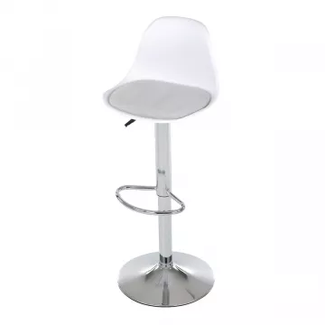 Stolika barov, biela, plast, AUB-X7055 WT