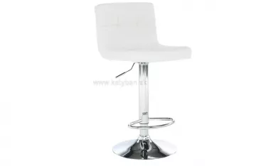 Barová stolička Kandy ekokoža biela