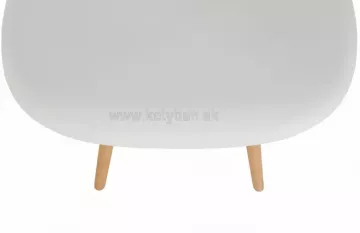 Jedlensk stolika Cinkla biela/buk