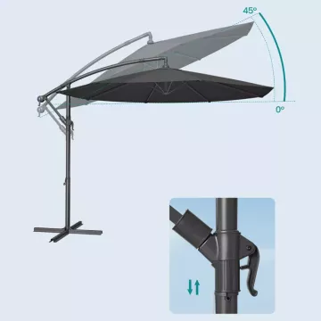 Záhradný závesný slnečník ASL-E1116