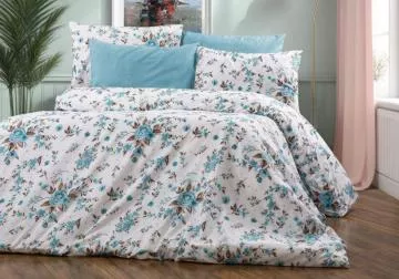 Bavlnené obliečky Flora tyrkys