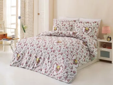 Bavlnené obliečky Srdce ruže