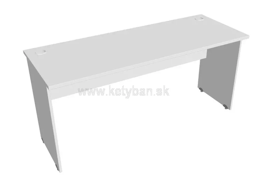 Pracovný stôl Hobis Gate - prevedenie GE 800-1600 - biela