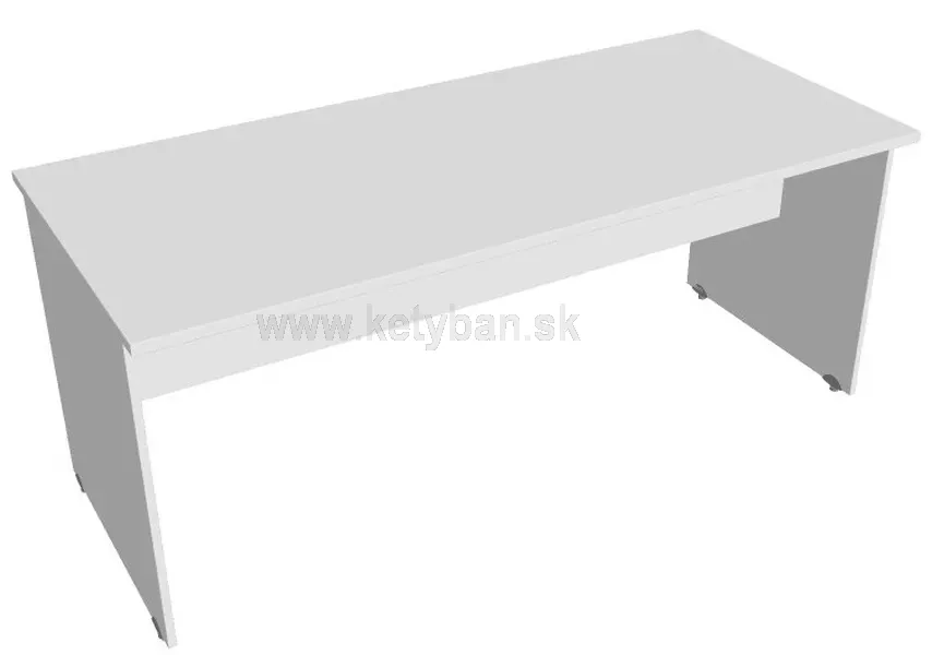 Pracovný stôl Hobis Gate - prevedenie GJ 800-1800 biela
