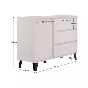 Komoda BOGAN NEW 1D3S