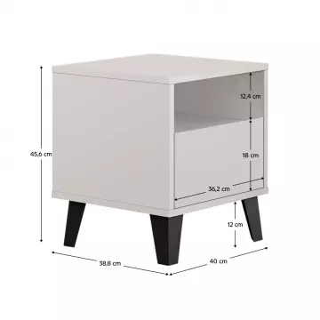 Nočný stolík BOGAN NEW 1S - cashmere