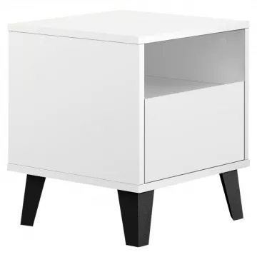 Nočný stolík BOGAN NEW 1S - biely