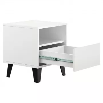Nočný stolík BOGAN NEW 1S - biely