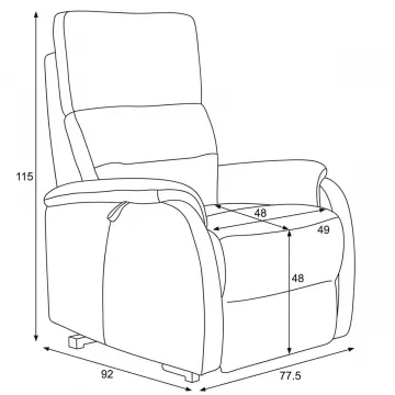 Elektrick� polohovacie kreslo TV-L8904