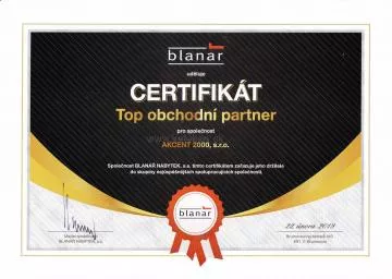 Certifikát top obchodný partner