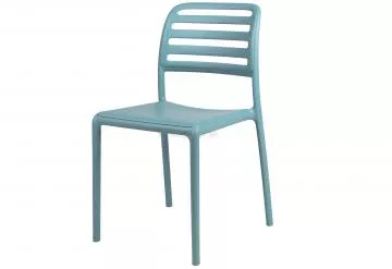 Odolná plastová jedálenská stolička Costa celeste