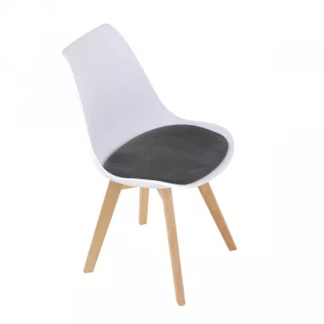Stolika jedlensk, biela, plast, CT-X7056 GREY