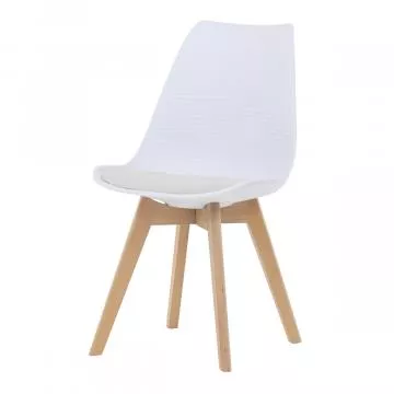 Stolika jedlensk, biela, plast, CT-X7056 WT