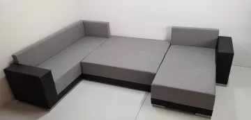 Sedacia s�prava Dafne U, rozlo�en� l��ko