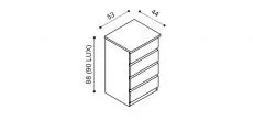 Komoda DALILA I1 Z4 - schma