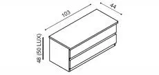 Komoda DALILA LUX Y2 Z2 - schma