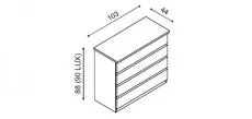 Komoda DALILA I2 Z4 - schma