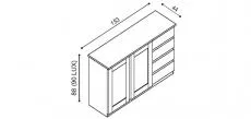 Komoda DALILA I3 DDZ - schma