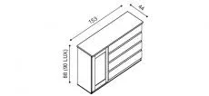Komoda DALILA I3 DZ - schma