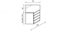 Komoda DALILA I9 Z4 - schma