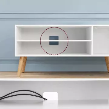 Televízny stolík AKF-E1146 WT - biely