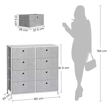 Komoda AUK-E1024 - grey