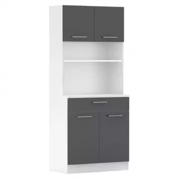 kredencom DOMIS NEW - biela/ grafit