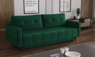 Pohovka Dory, zelen�, v interi�ri