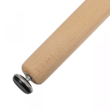 Biely kruhov jedlensk stl s masvnymi nohami Dt-306