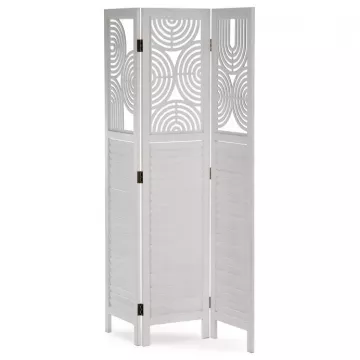 Trojdielny paravn z masvneho dreva Ef-l175wt