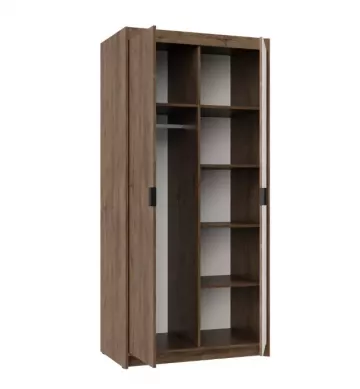 Skriňa Enja 2D dub lefkas, vnútorné usporiadanie