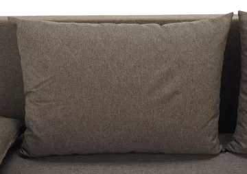 Pohovka Eugi, hnedá, vankúš