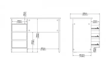 P�sac� st�l Felix 492 rozmery