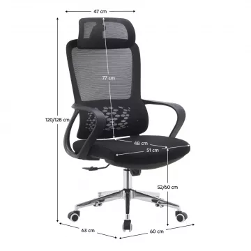Moderné kancelárske kreslo FOSTER TYP - čierna