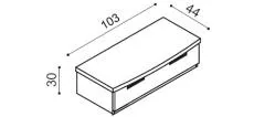 Komoda GABRIELA G2 Z1 - schma