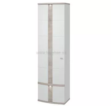 atnk Cabana typ 01 - Biela Arctic vysok lesk / dub bedliv bardolino