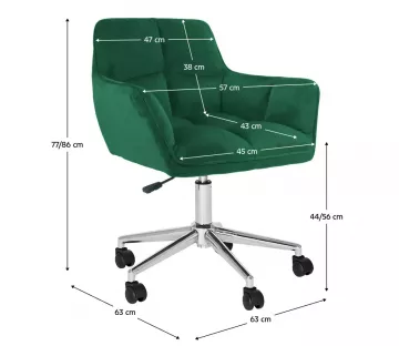 Kancelárska stolička HAGRID NEW - smaragdová
