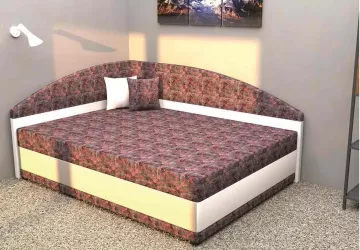 Čalúnená francúzska posteľ Helen