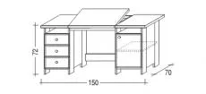 Nklopn psac stl HENRY II. - schma