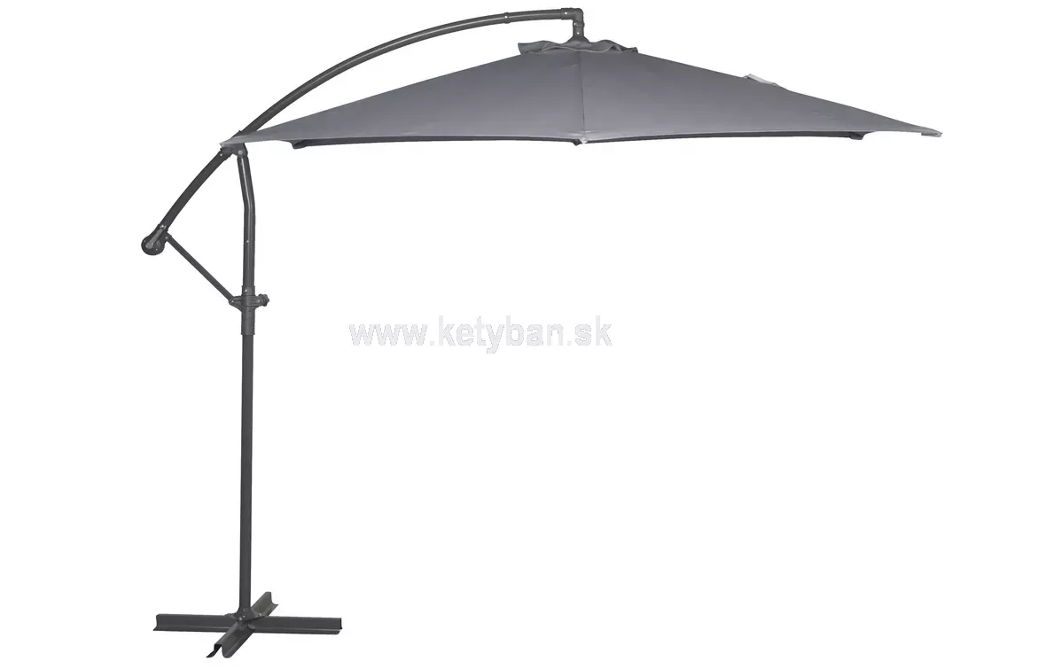 Záhradný slnečník Free pole antracit