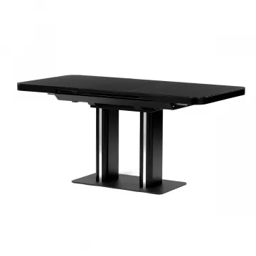 Jedlensk stl rozkladac 120-160x80 cm, mdf, ierna, HT-D1926 BK
