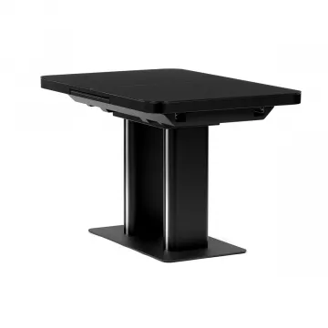 Jedlensk stl rozkladac 120-160x80 cm, mdf, ierna, HT-D1926 BK