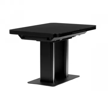 Jedlensk stl rozkladac 120-160x80 cm, mdf, ierna, HT-D1926 BK